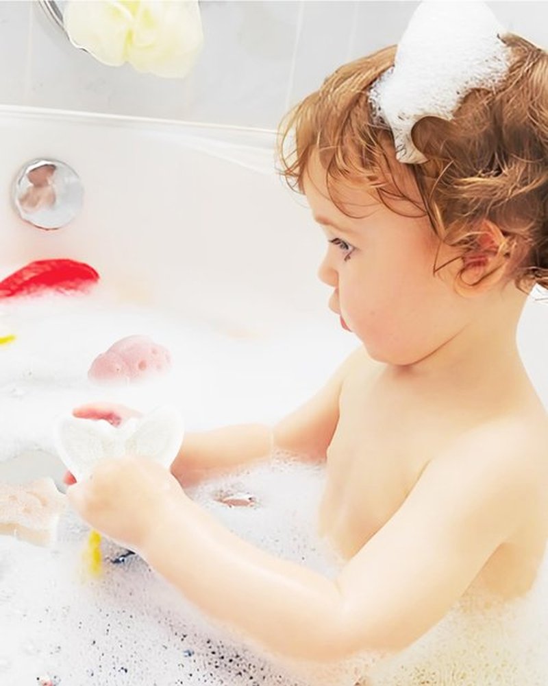 MoHern Konjac Baby Sponge for Bathing, 3Pcs Natural Cute Shapes, Kids Bath sponges for Infants, Toddler Bath time, Plant-Based, Extra Soft