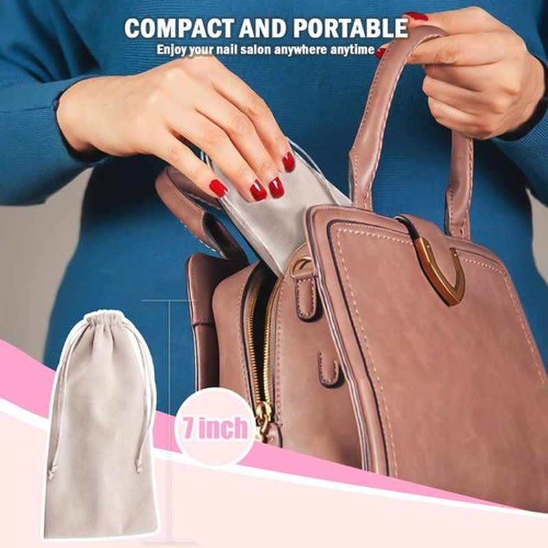 Professional Electric Nail Drill, Cordless Electric Nail File, Gel Nails, Manicure Pedicure for Polishing Shape Tools with 100Pcs Sanding Bands