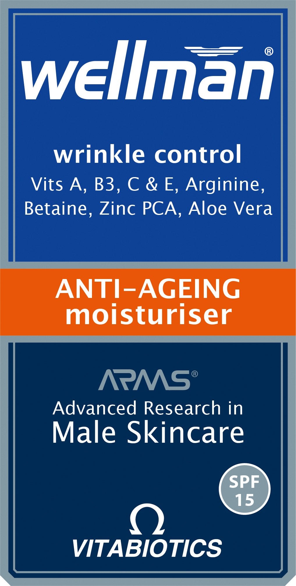 Wellman by Vitabiotics Anti-Ageing Moisturiser 50ml