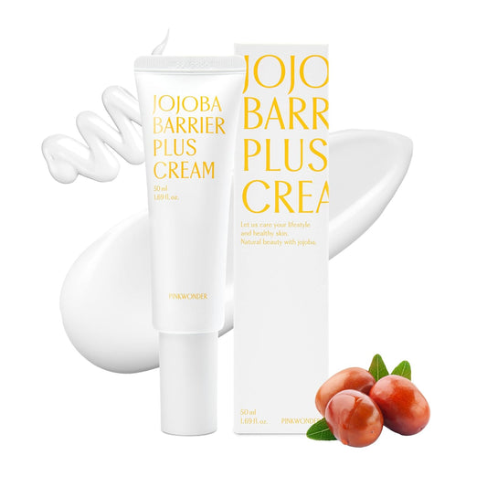 Jojoba Barrier Plus Cream - 24HR Moisturizer with Jojoba Oil & Hyaluronic Acid | 1.69oz (50ml) for Dry Sensitive Skin