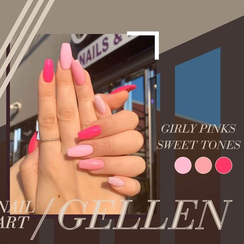 Gellen Gel Nail Polish, 16 Colors Gel Nail Polish Set, Soak off LED Cured U V Gel Polish for Nails, Including Gel Top and Base Coat