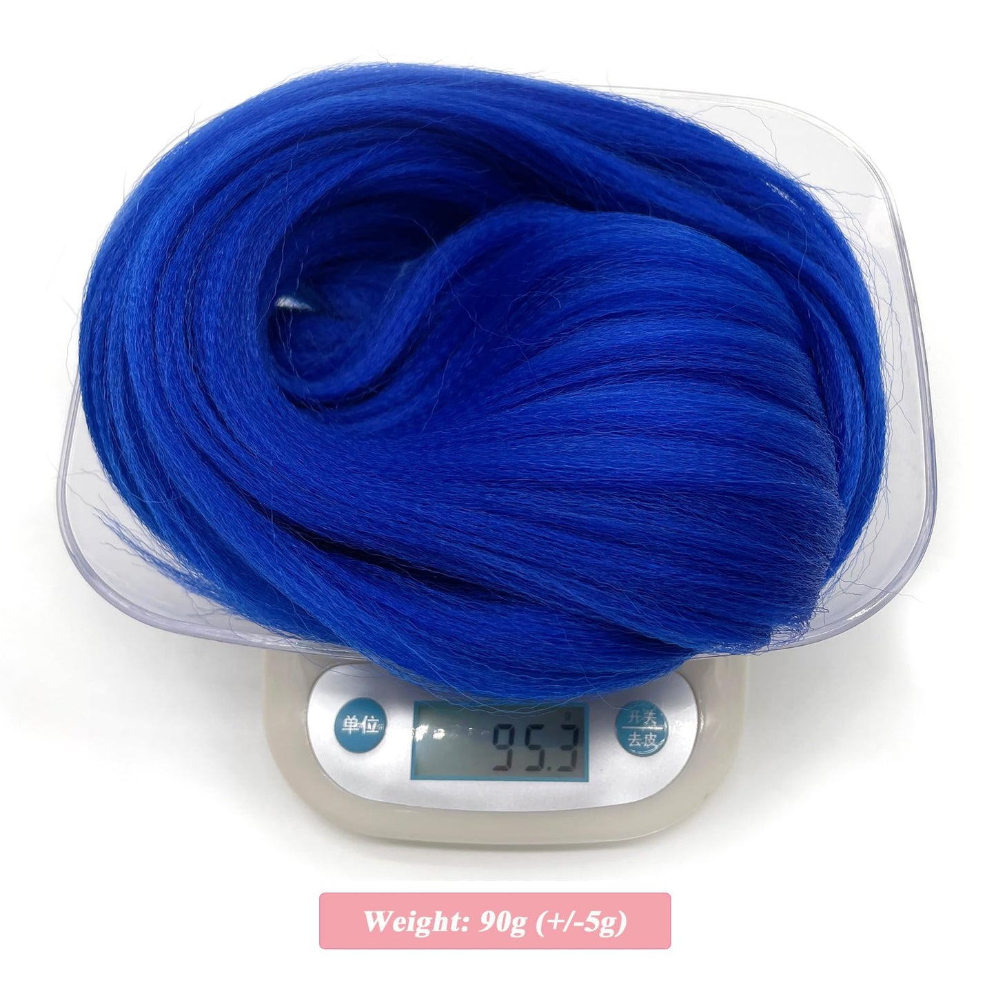 Blue Braiding Hair Pre Stretched Prestretched Braiding Hair 26 inch Long Kids Braiding Hair Extensions for Braiding Box Micro Braids Synthetic Clean Therapy Knotless Braiding Hair (Blue 3packs)