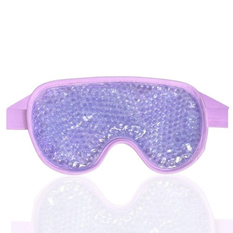 Cooling Gel Bead Eye Mask - Reusable Eye Mask with Cooling Gel for Puffiness, Migraines, Headaches & Post-Surgery Relief - Cold Eye Mask for Puffy Eyes & Relaxation (Purple)