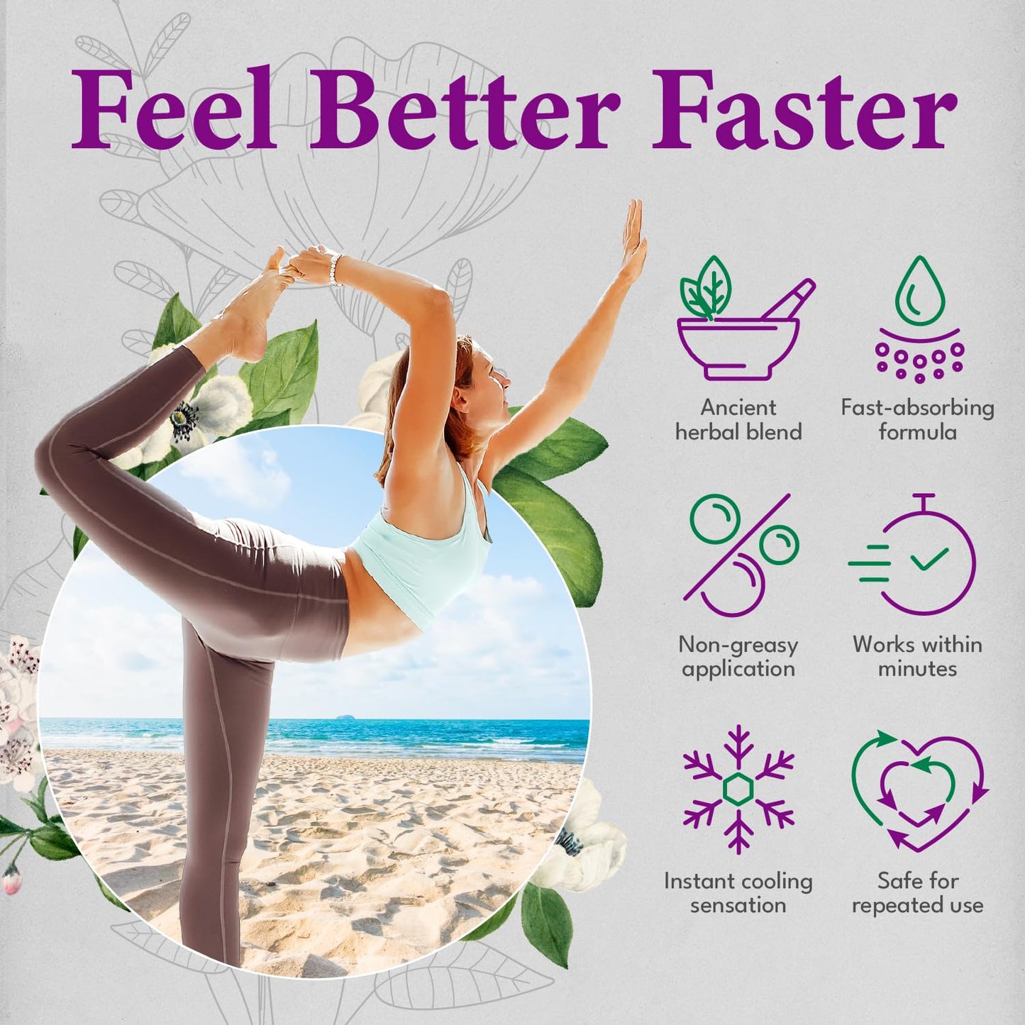 Wonder Gel – Pain Relief, Fast-Acting Relief Cream for Muscle, Joint, Back, Knee, Shoulder & Foot Pain Relief | Non-Greasy, Fast-Absorbing, Multi-Use Formula for Body Aches