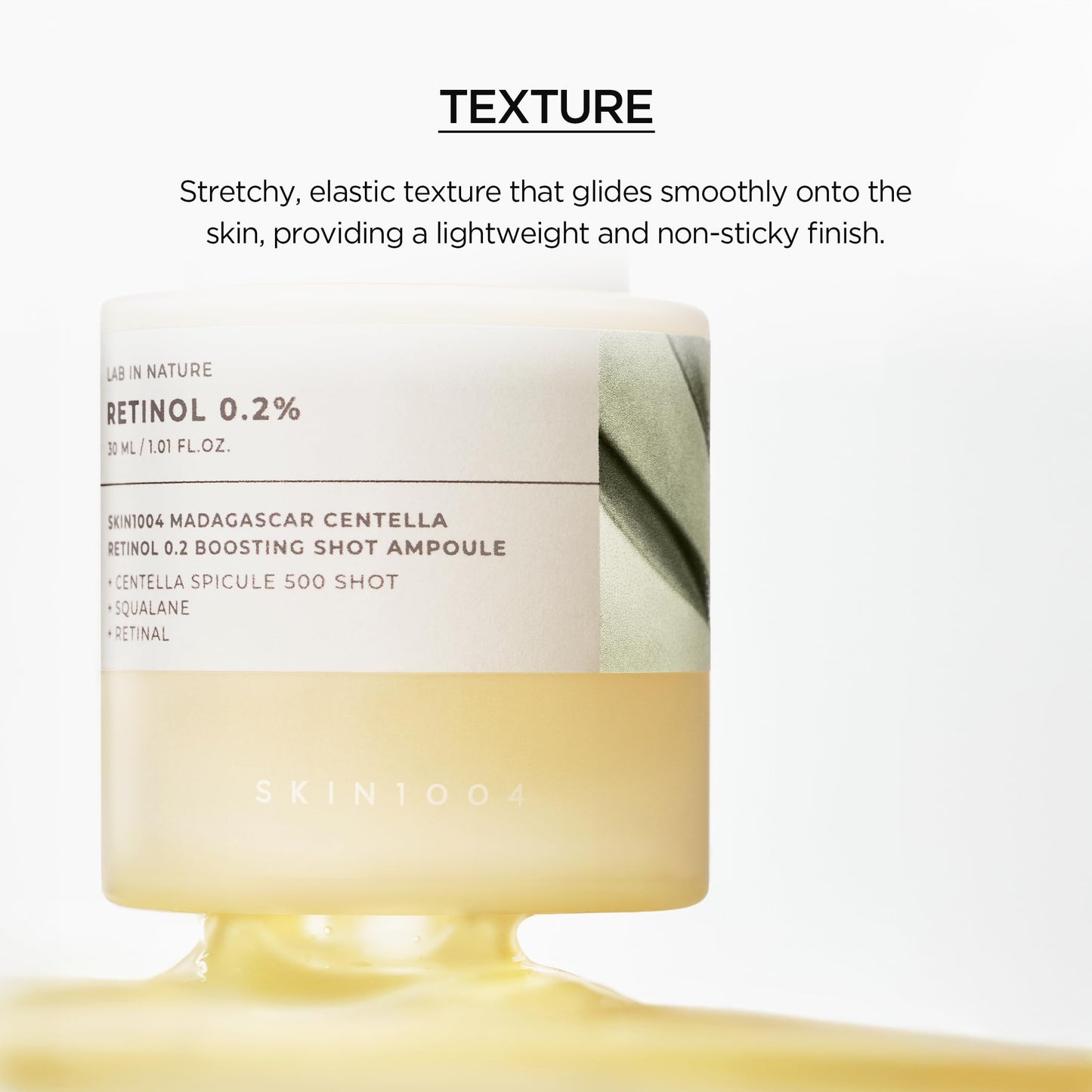 SKIN1004 Retinol 0.2% Boosting Shot Ampoule, Face Serum for Skin Elasticity, Facial Spicule Serum with Retinol & Retinal, Centella Ampoule for Fine Lines & Firmness, Korean Skin Care, 1.01fl.oz / 30ml