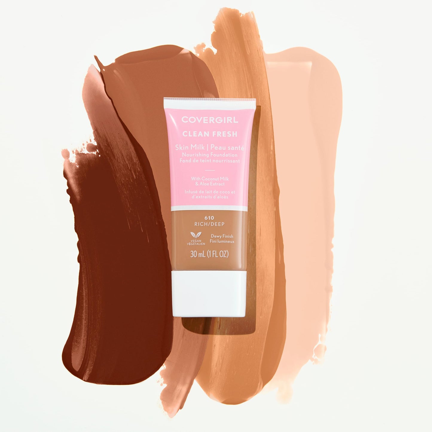 COVERGIRL, Clean Fresh Skin Milk Foundation, Light, 1 Fl Oz (Pack of 1) (packaging may vary)