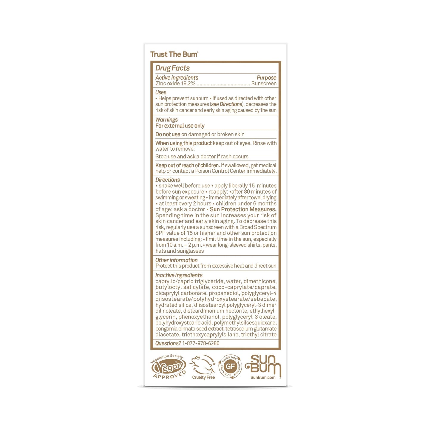 Sun Bum Mineral SPF 30 Face Sunscreen Lotion - Broad Spectrum and Fragrance Free Moisturizing Facial Sunscreen - Hawaii 104 Act Compliant (Without Octinoxate & Oxybenzone) - Travel Size - 1.7 oz