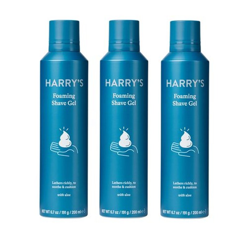 Harry's Razor Blades Refills + Shave Gel Bundle (10 Count)