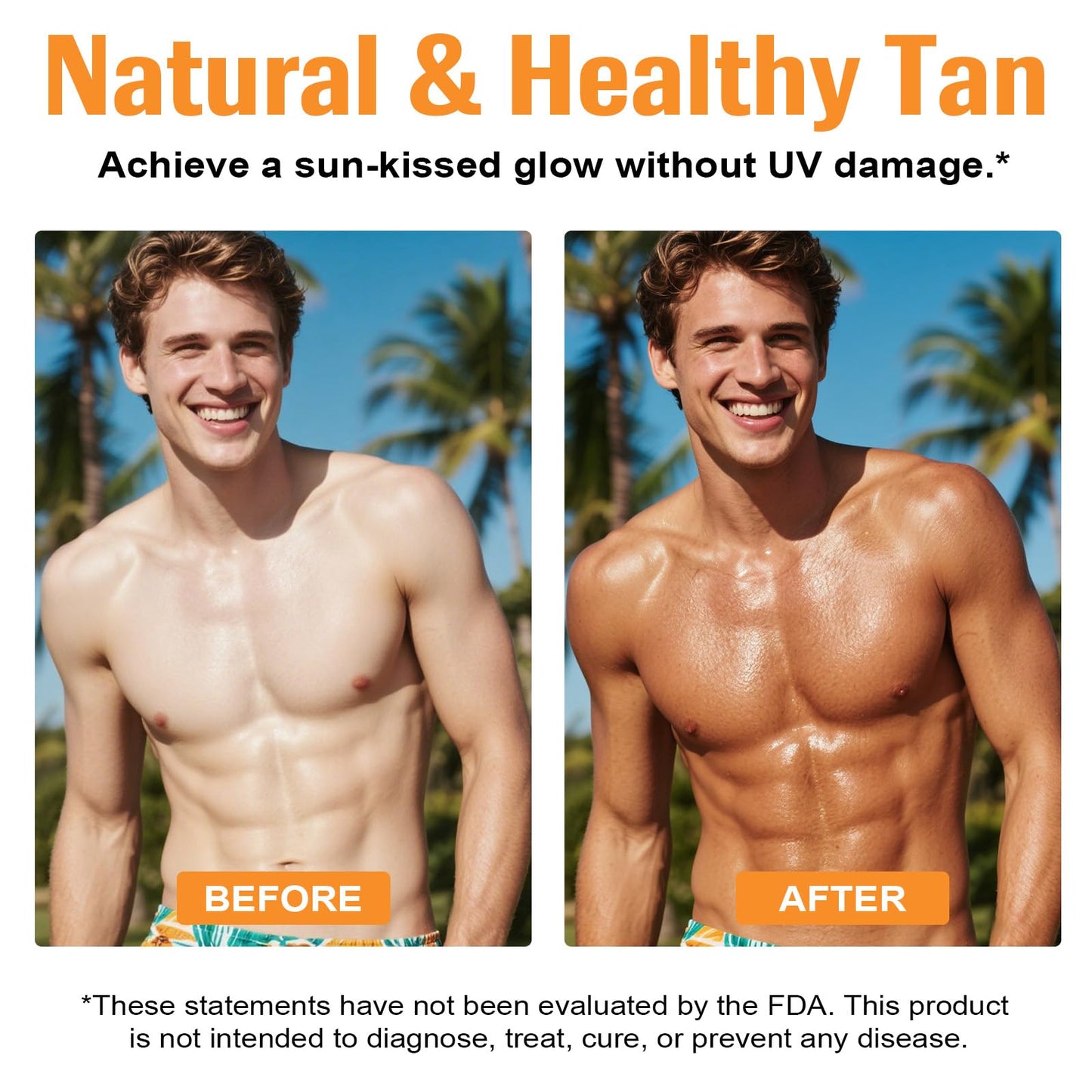Tanning Gummies,Self Tan Bronzing Supplement-Daily Oral Chews with Beta Carotene for Skin Health & Glow, Vegan, Non-GMO-60 Ct 30-Day Supply