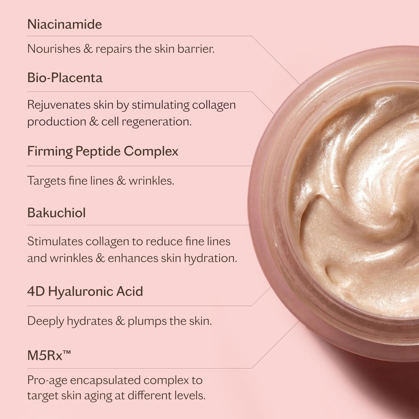 MZ SKIN Intensive Bio-Placenta Eye Cream | Firming & Brightening Eye Cream with Bakuchiol & Multi-Layer Hyaluronic Acid for Deep Hydration 15 mL / 0.5 oz