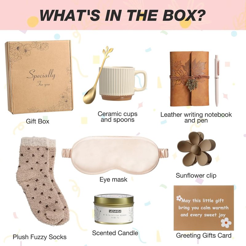 Unique Gift Baskets for Women - Thoughtful Birthday & Self-Care Gifts | Perfect for Moms, Sisters, Friends