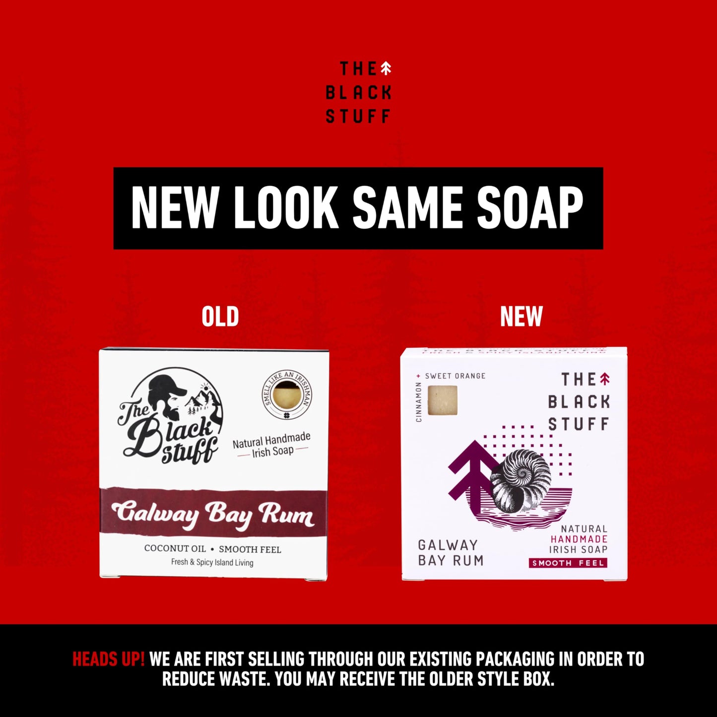 The Black Stuff All Natural Bar Soap for Men Handmade Cold Process Soaps with Organic Ingredients and Essential Oils - Mens Soap for Daily Use, Galway Bay Rum Body Soap
