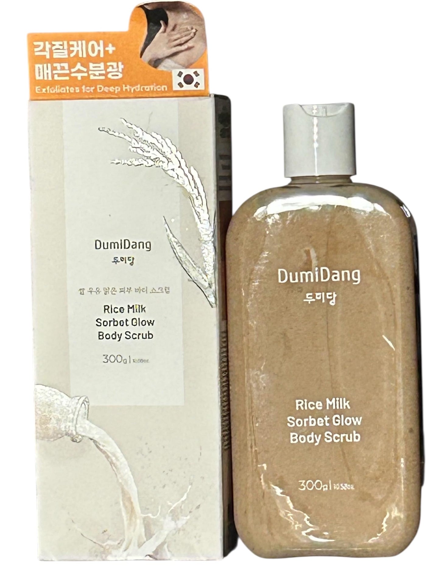 Dumidang Rice Milk Sorbet Glow Body Scrub, 10.58 oz