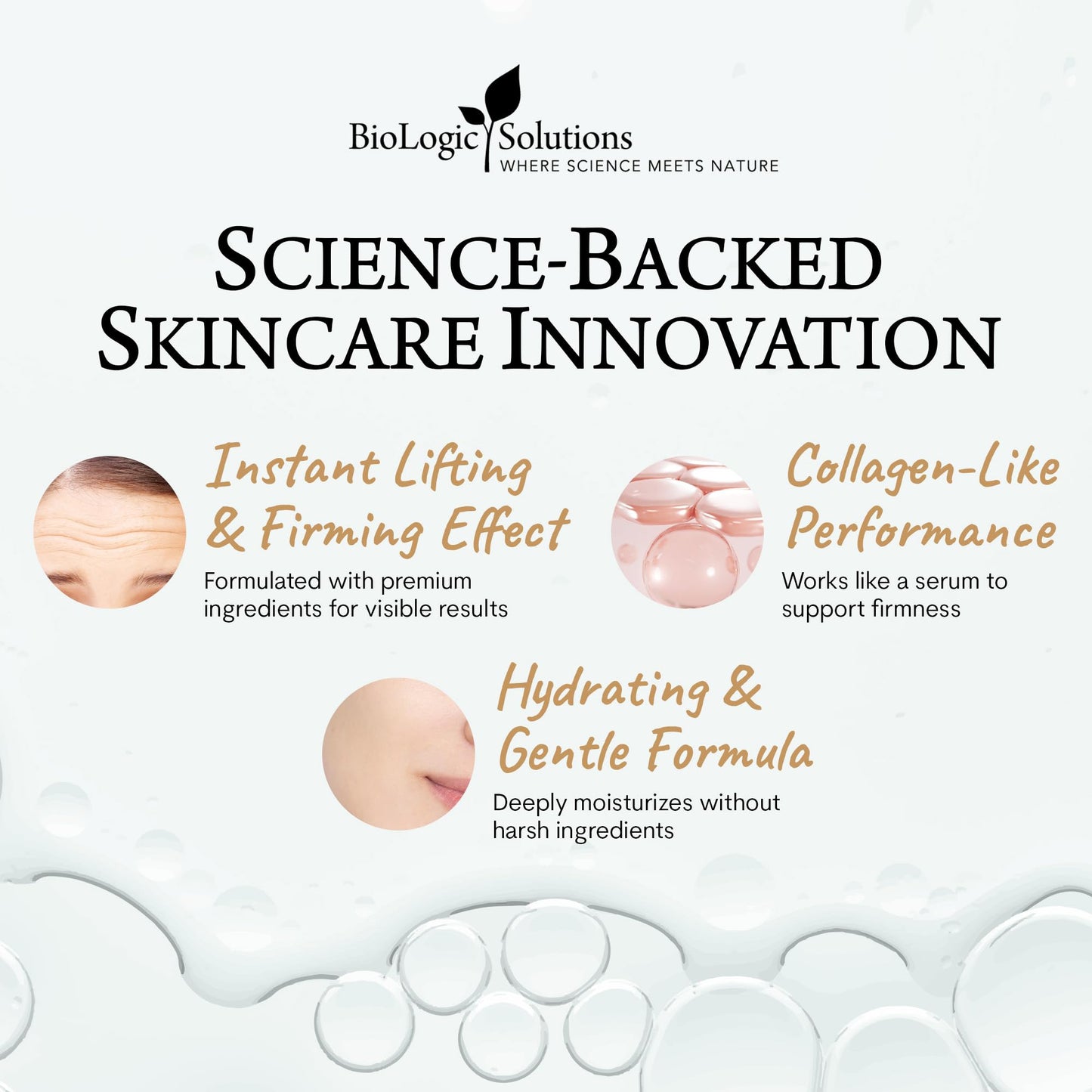 Biologic MaxiLift Instant Face Lift Serum - Skin Tightening Face Serum for Women Eyes, Firms and Smooths Sagging Skin, Fine Lines & Wrinkles - 0.5 Fl Oz