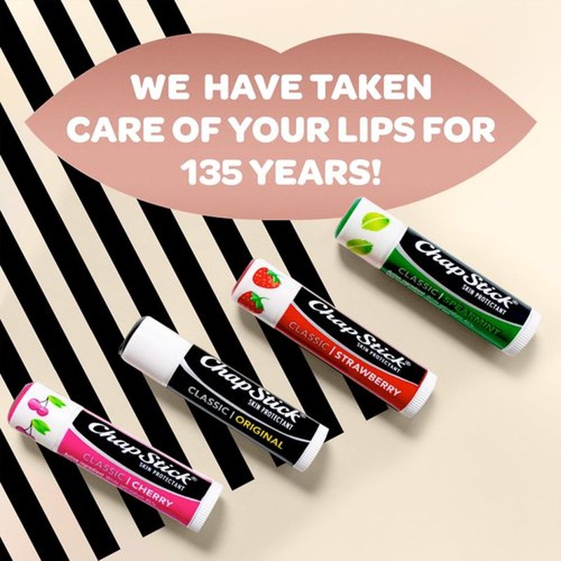 ChapStick Bulk Lip Balm, Cake Batter, 12-Pack - Delicious & Sweet Lip Moisturizer for Dry Lips, Birthday Gifts, Stocking Stuffers, 0.15 Oz Ea