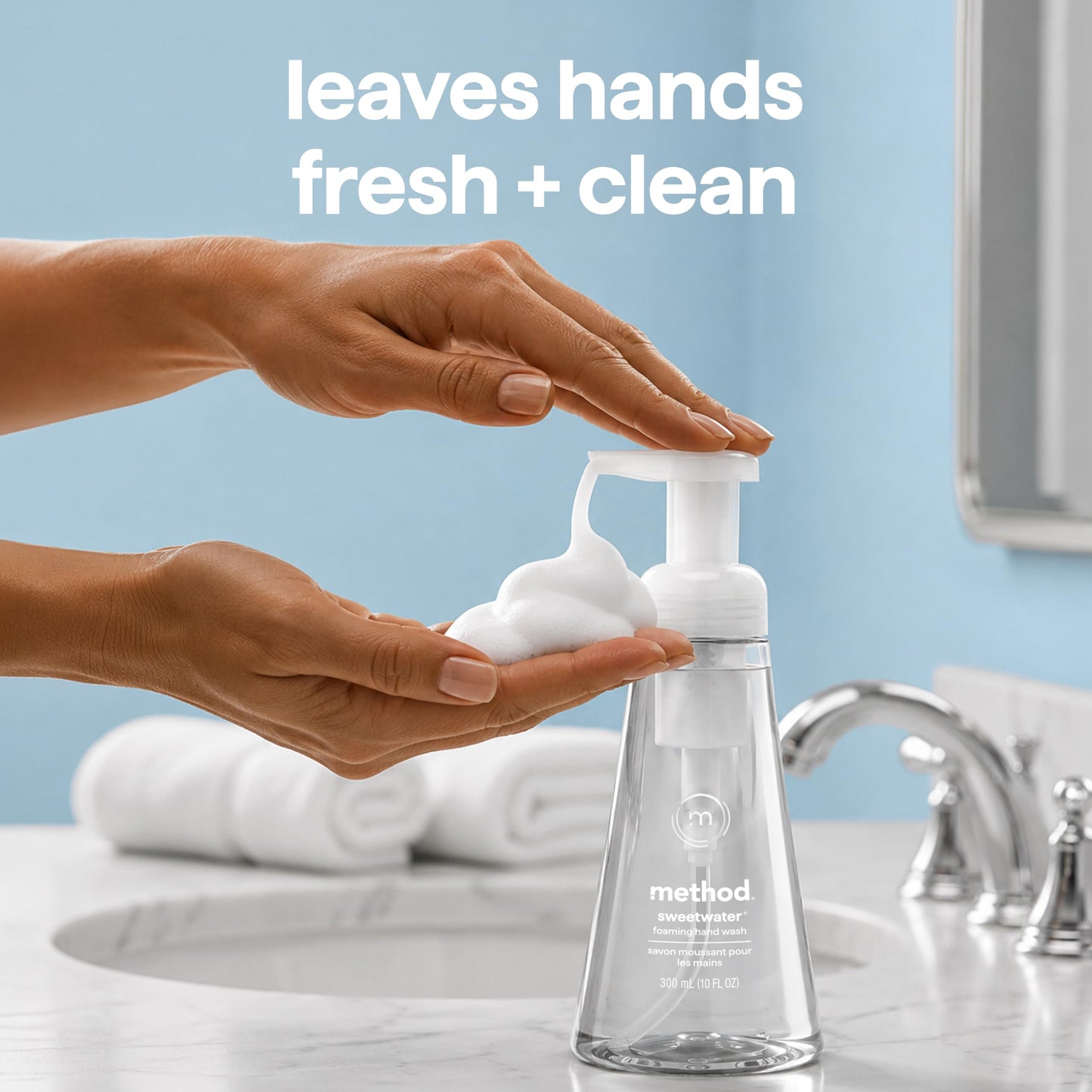 method Foaming Hand Wash Refill, Sweet Water, 28 fl oz