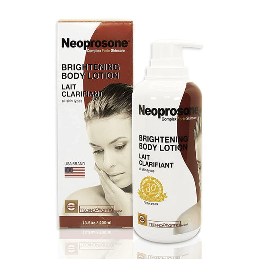 Brightening Body Lotion - Neoprosone 400ml | Reduces Dark Spots, Enhances Skin Tone with Vitamin C & Alpha Arbutin