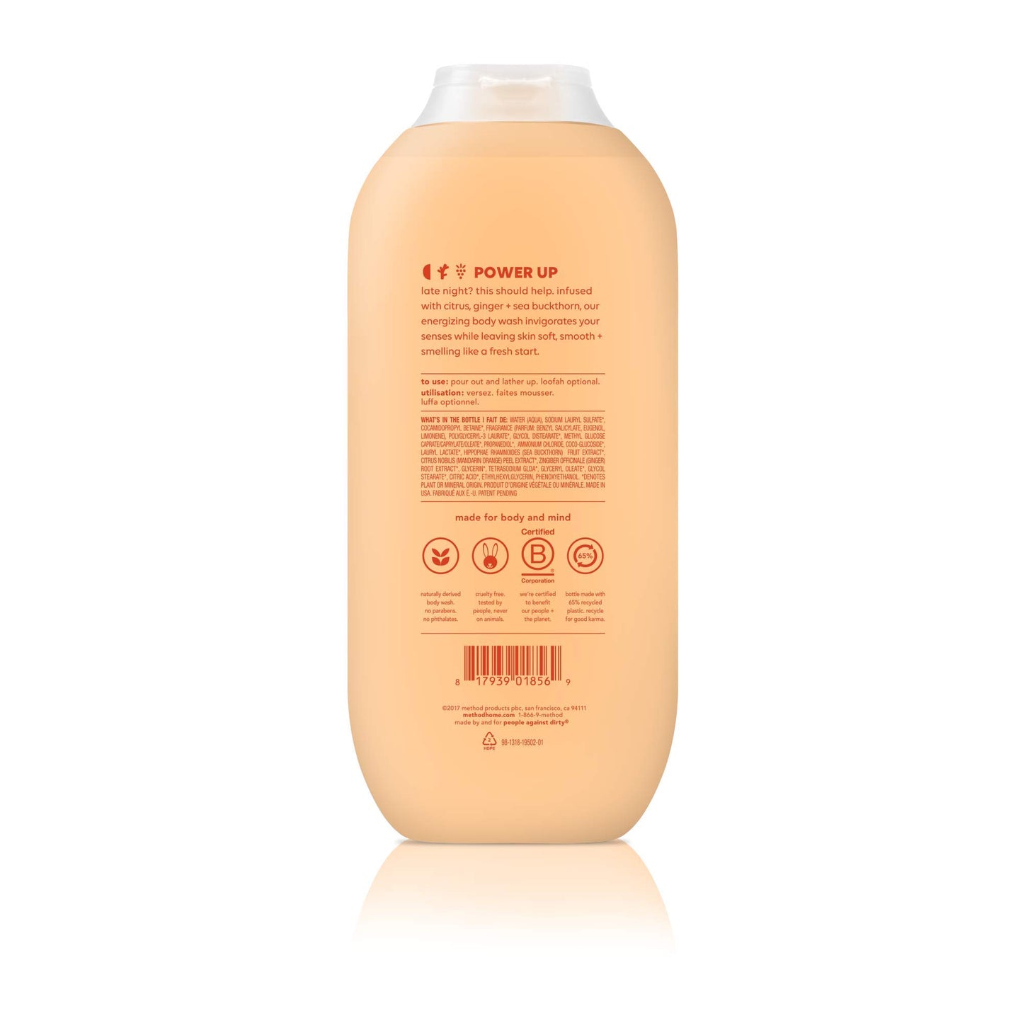 Method Body Wash, Energy Boost, 18 oz, 2 pack, Packaging May Vary