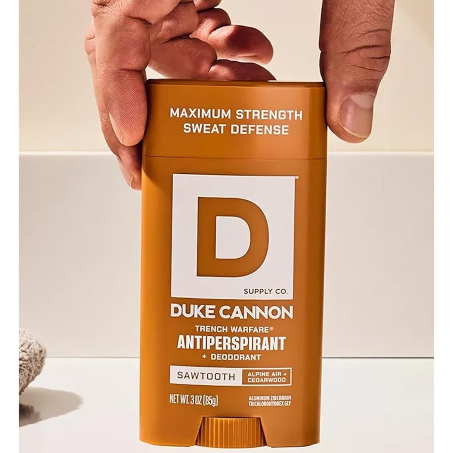 Duke Cannon Trench Warfare Anti-Perspirant Deodorant, 3 oz – Maximum Strength Sweat Defense, Aloe Vera & Vitamin E – Midnight Swim, Sawtooth, Superior (Pack of 3)