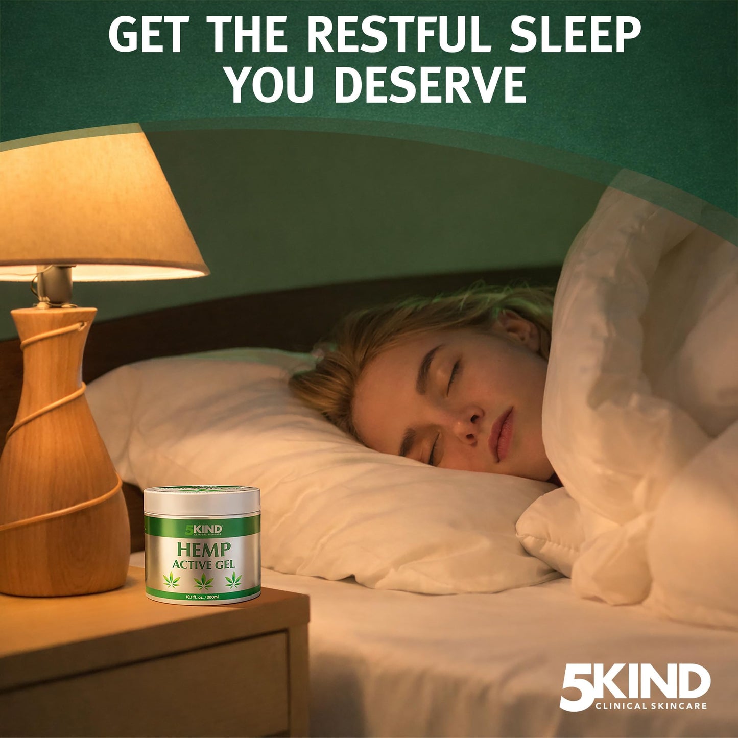 5kind Hemp Active Gel 10.1 fl oz - Hemp Cream Maximum Strength - Natural Topical Cream - Muscle Rub for Lower Back, Joints, Neck, Knees, Shoulders