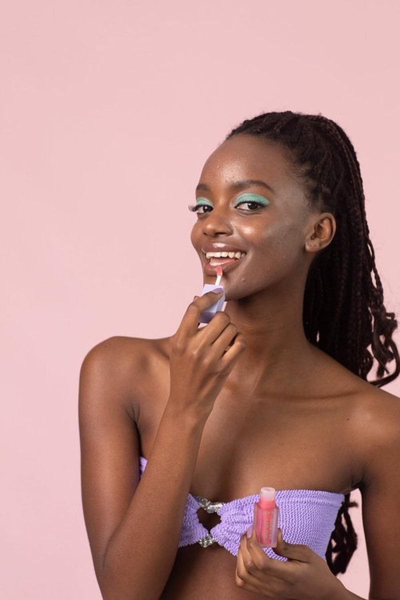 Naked Sundays SPF50 Glow & Go Lip Oil: Lip Oil with SPF, Moisturizes and Protects Lips, 4.5ml in Watermelon