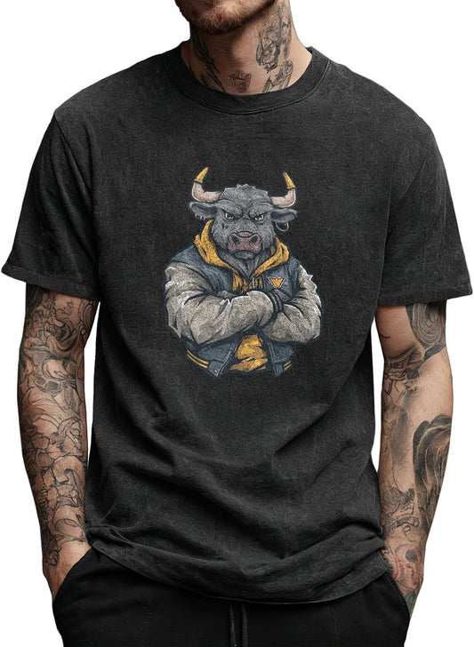 Men's Summer Graphic T-Shirts - Comfy Cotton Casual Crewneck | Short Sleeve Streetwear Tops