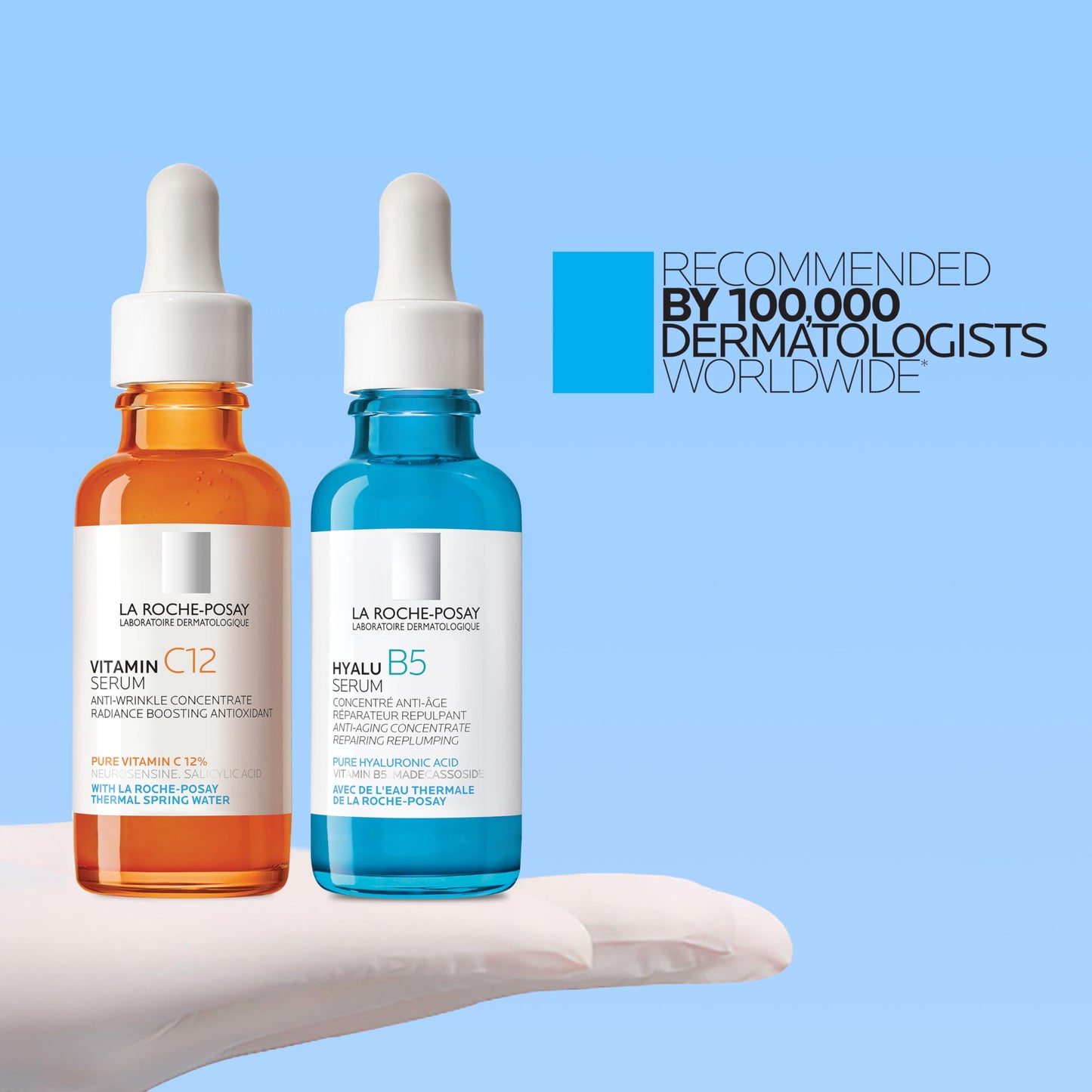 Pure 10% Vitamin C Serum + Hyalu B5 Pure Hyaluronic Acid Serum