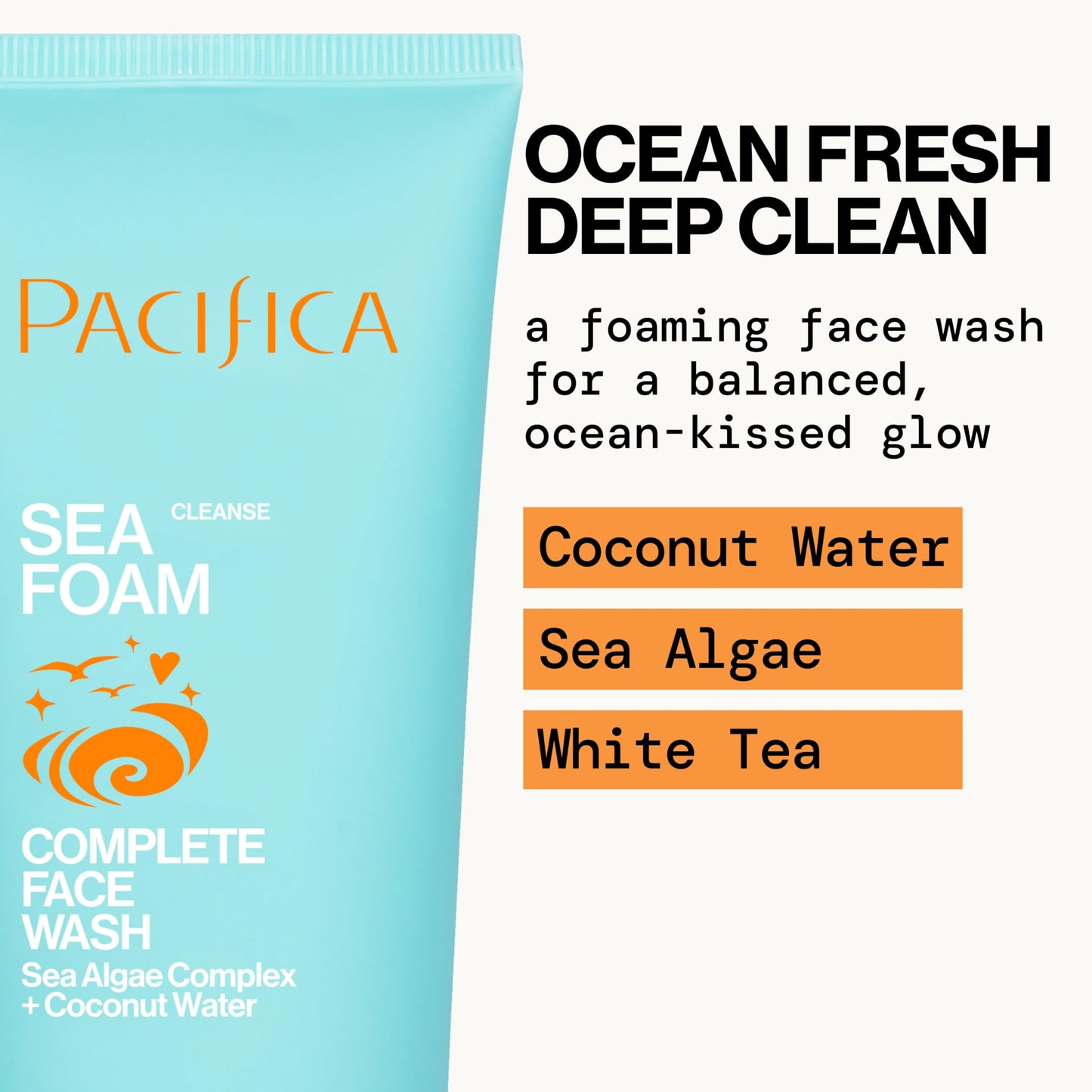 Pacifica Face Wash Set - Preppy Skincare Gift Set Value Kit for Holidays | Brightens, Tones and Deep Cleans |Glow Baby, Kale Detox and Sea Foam | 3 Pack