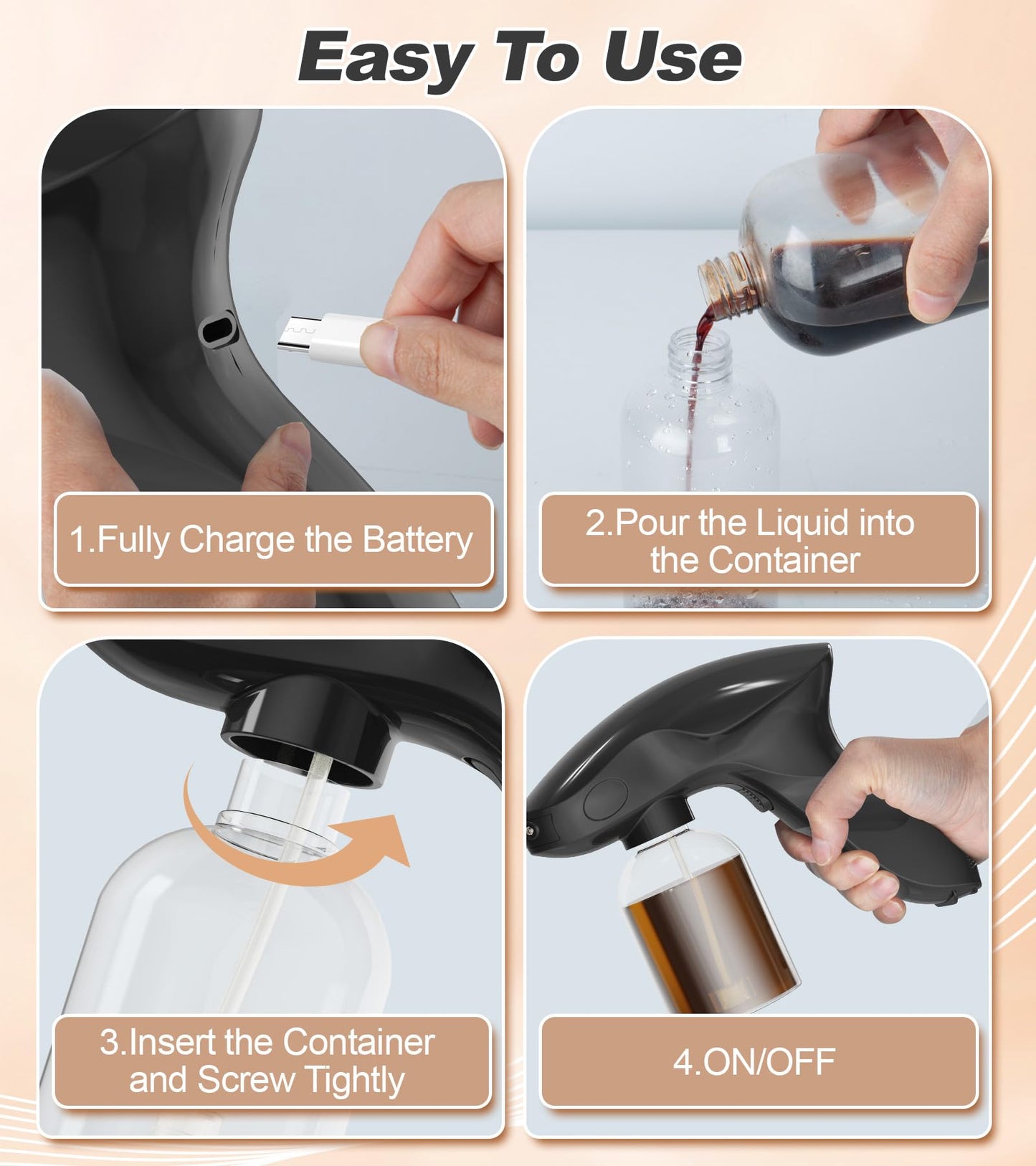 Spray Tan Machine, Gun, Even Spraying, Portable and Long Battery Time