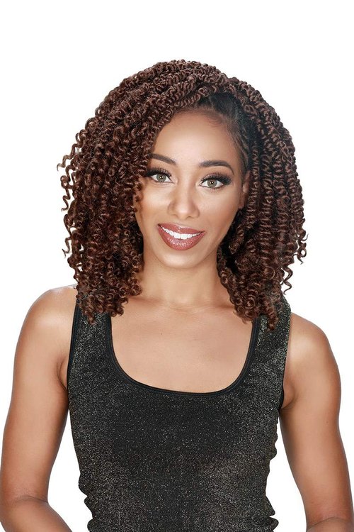 Zury Sis Synthetic Crochet Braids V11 Passion Twist (4 Medium Brown)
