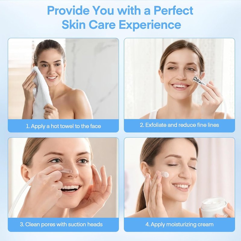 Diamond Micro Dermabrasion Machine - Professional Facial Skin Care Device for Home Use | 0-68cmHg