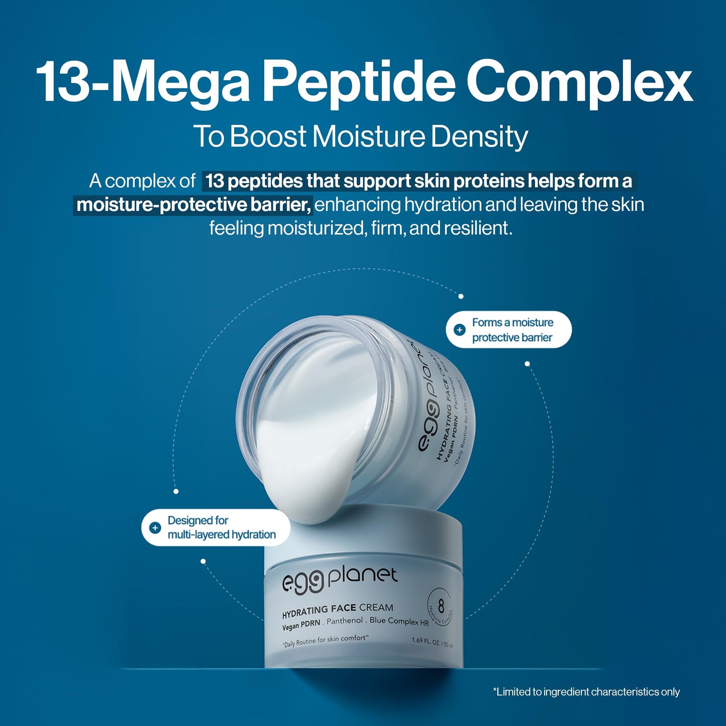 Daeng Gi Meo Ri - Egg Planet Hydrating Face Cream, Korean Skincare Daily Moisturizer for Dehydrated Skin, Soothing Facial Gel with Hyaluronic Acid and Peptides, K-beauty Essential, 50ml / 1.69 fl oz