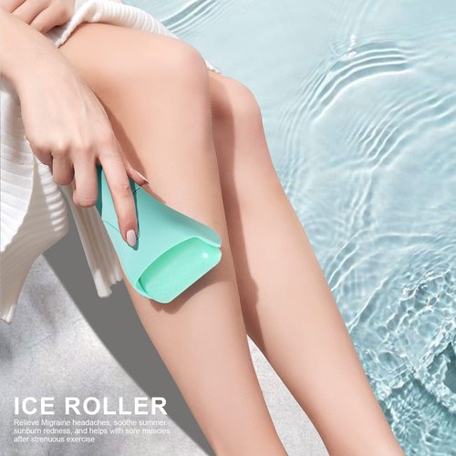 Teenitor Mint Green Ice Roller, Cold Face Roller, Ice Roller for Face & Eye Puffiness Relief, Ice Face Roller Skin Care Beauty Tools