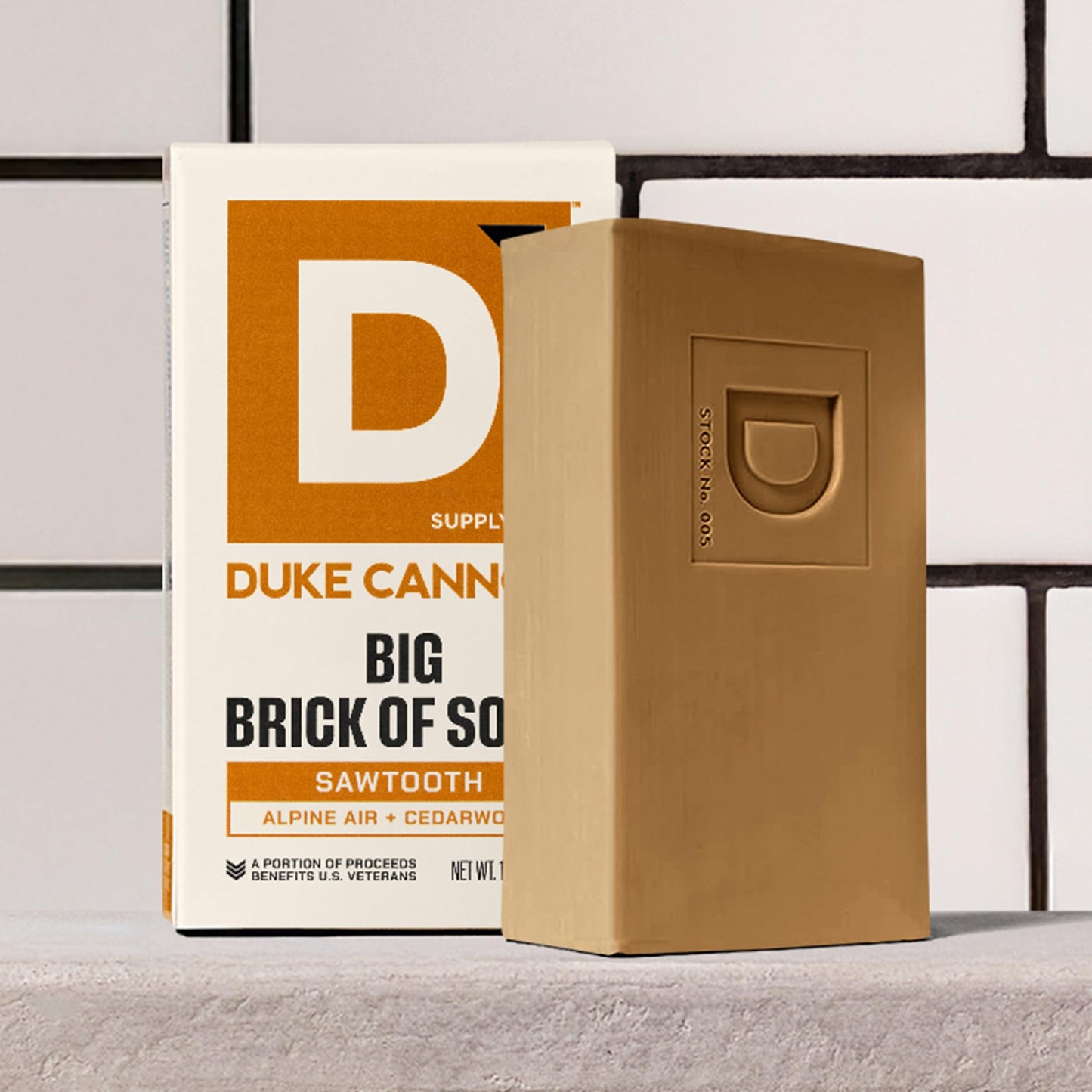 Duke Cannon Supply Co. Extra Large Bar Soap Bundle - Men's Natural Bar Soap with Masculine Scents - American-made soap - All Skin Types -Big Brick of Soap - 6 Pack - Sawtooth,10 oz (6 Pack)