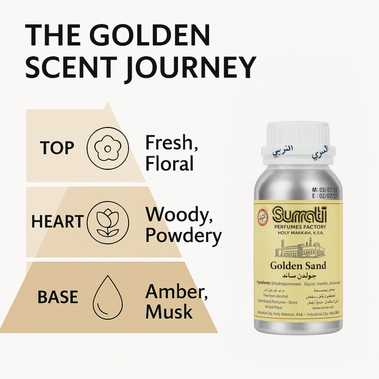 GOLDEN SAND 100 GRAMS BY SURRATI