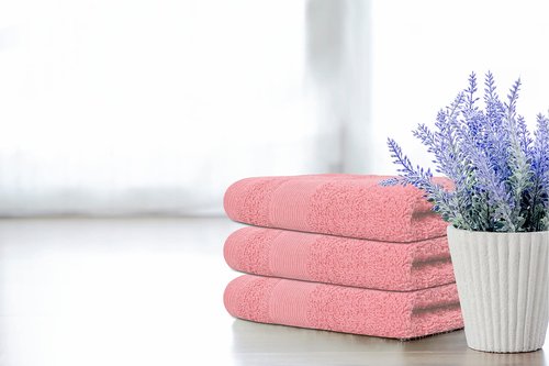 Premium Wash Cloths Pack of 12 (13" x 13" Inches)- 100% Combed Ring Spun Cotton WashCloth - Luxury Washcloths – Ultra Soft Face Towels - Highly Absorbent Wash Cloth for Face (Pink)