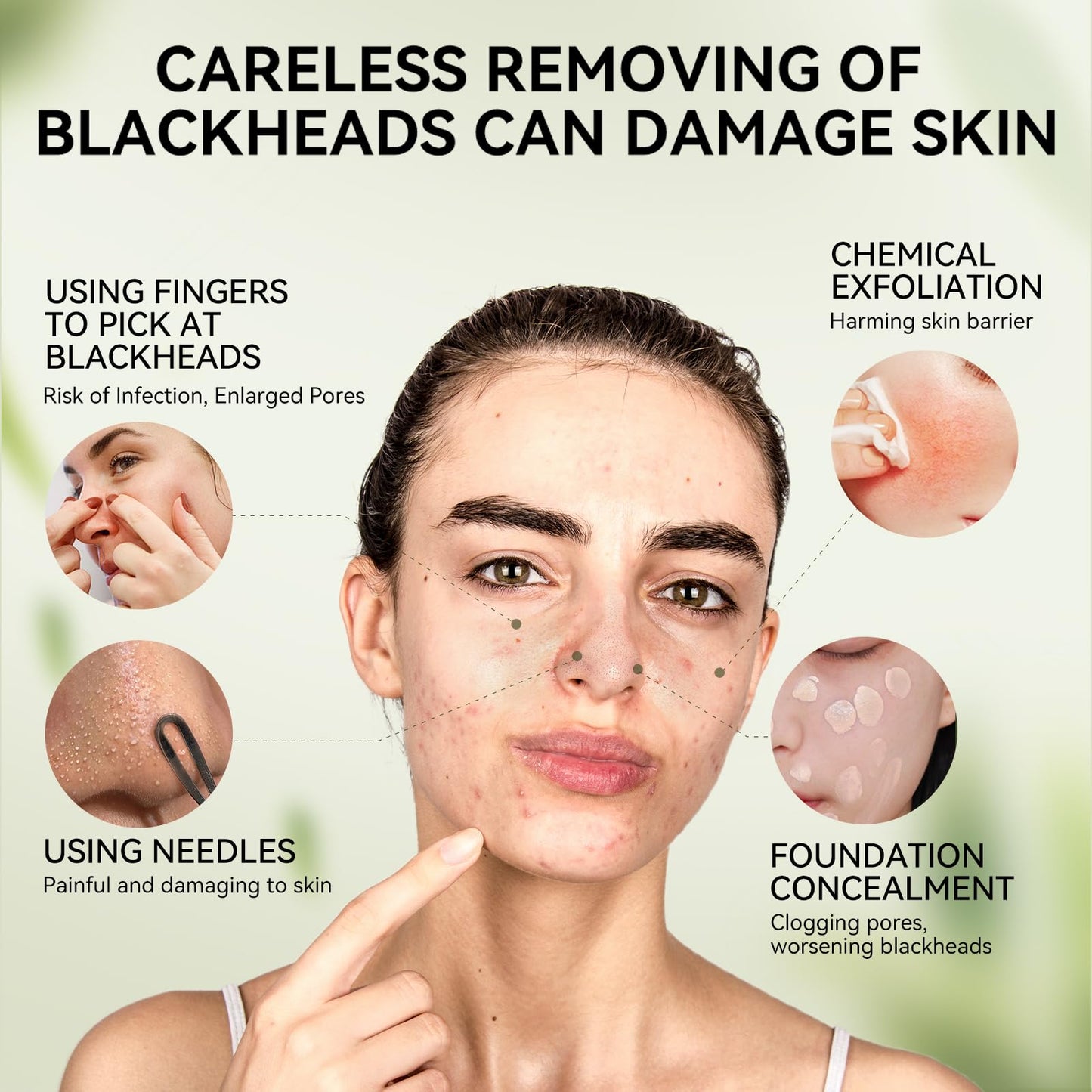 LANBENA Upgraded 2.0 Bamboo Charcoal Blackhead Remover Mask - 60 Nose Strips, Peel off & Purify Pores, Deep Cleanse for All Skin Types