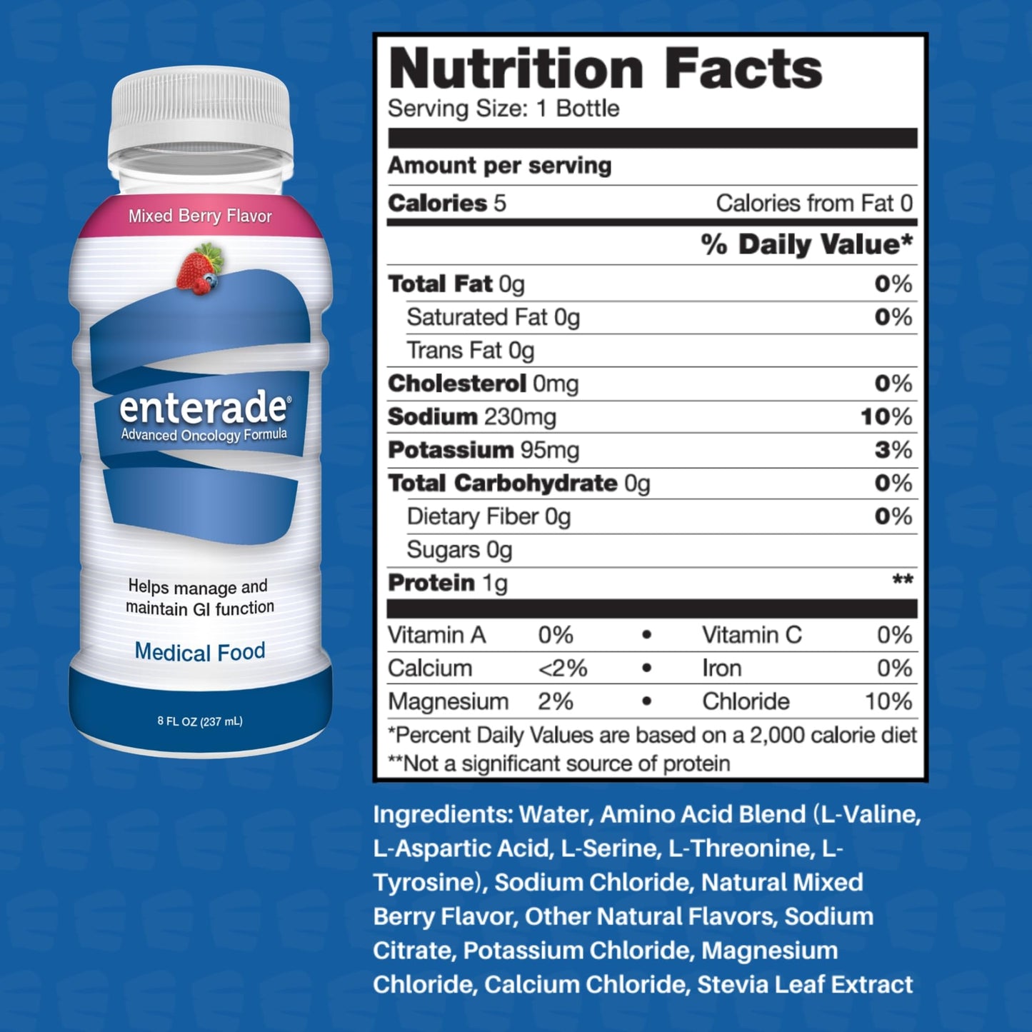 enterade Advanced Oncology, Mixed Berry, Liquid, 8 oz, 12 Bottles