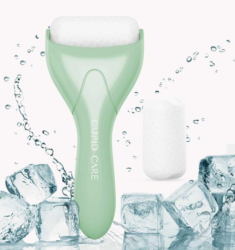 Ice Roller for Face & Eye, [2-Rollers] Ice Face Roller Puffiness Relief, Reduce Wrinkles, Face Massager Roller Self Skin Care, Gifts for Women & Men - Green