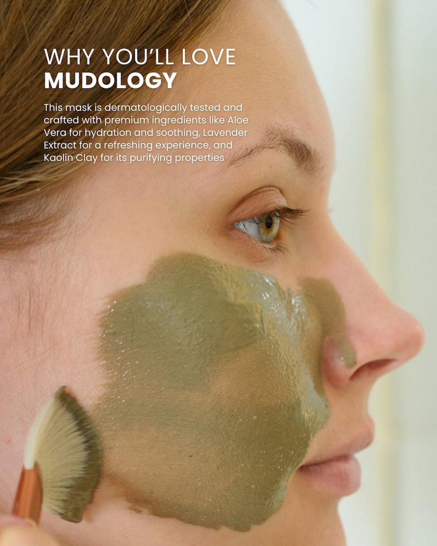 RUBY VIBE CO Mudology Dead Sea Mud Mask, Clay Mask for Face, Body & Hair, Deep Pore Cleansing, Detox & Oil Control for Smooth, Radiant Skin, 250g/8.8oz