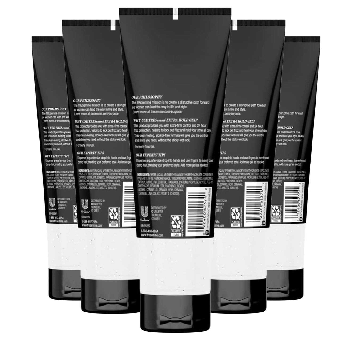 TRESemmé Hair Gel, Sculpting, Extra Hold, 3-Pack + Keratin Repair Instant Recovery Mask – Frizz Control, Professional Quality Styling Products, Alcohol-Free