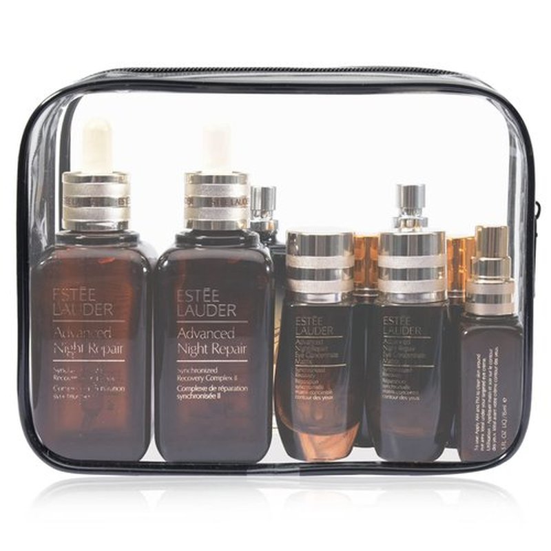 Lermende 2pcs Clear Toiletry Bag for Traveling, TSA Approved Travel Toiletry Bag, Carry On Airport Airline Compliant Bag Quart Sized Clear Makeup Bags for Travel (No-SC-Black)