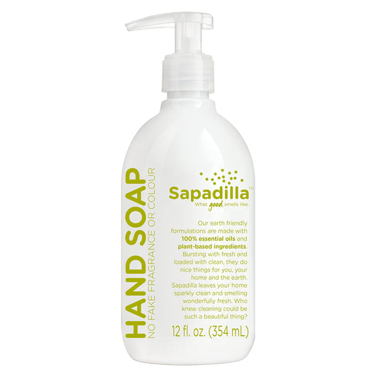 Sapadilla Liquid Hand Soap - Rosemary + Peppermint - Made with 100% Pure Essential Oil Blends, Cleansing & Moisturizing, Aromatic & Fragrant Hand Soap, Plant Based, Biodegradable, 12 Ounce (Pack of 4)