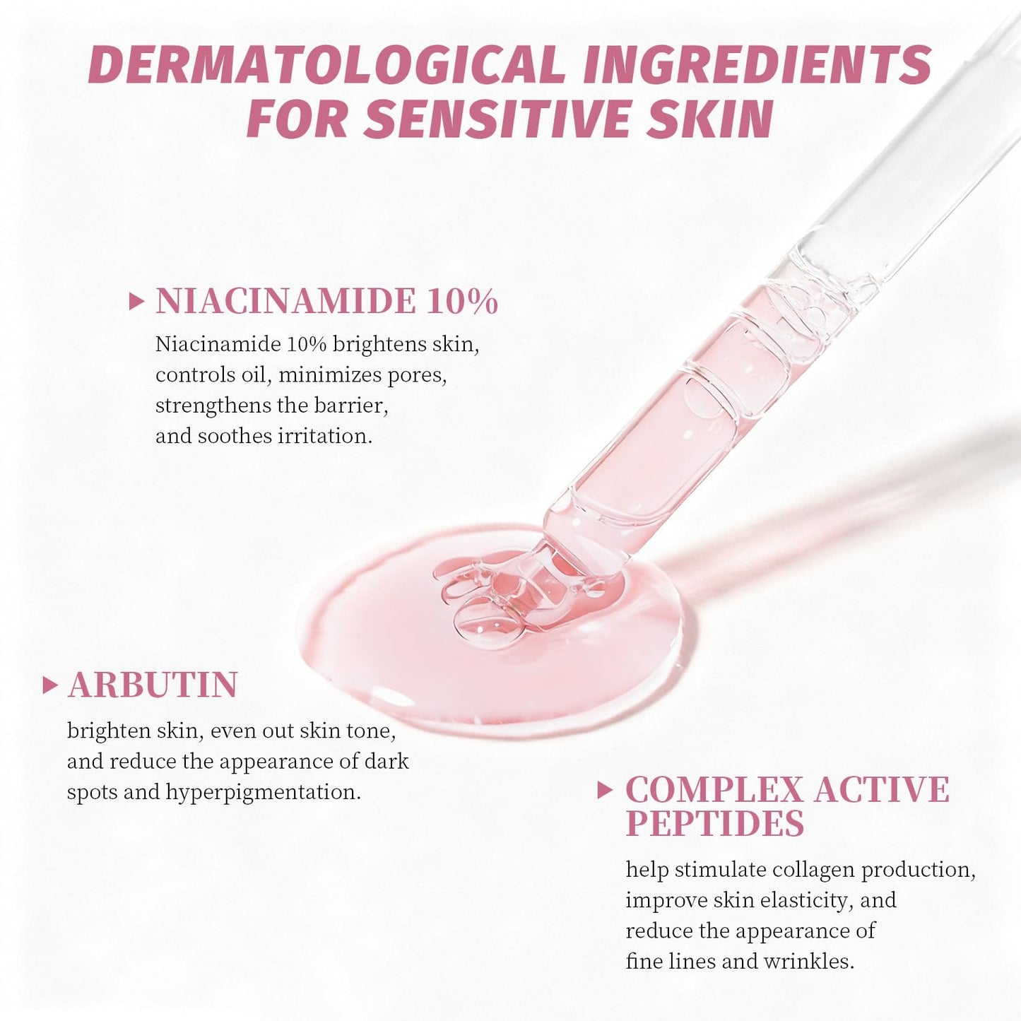 Niacinamide Serum 10% + Zinc 2% – Brightening Face Serum with Hyaluronic Acid & Arbutin for Nourished, Balanced, Blemish - Prone Skin 30ml / 1 fl oz