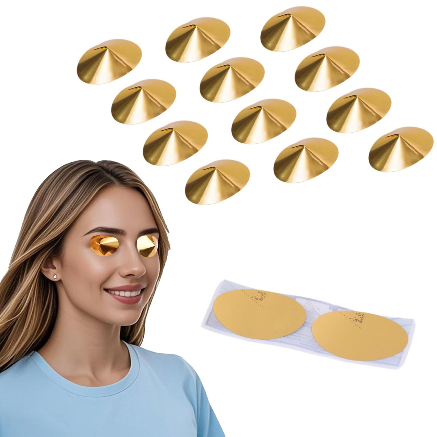 DYALE Disposable Tanning Goggles, Lightweight Hygienic Partial-View Eye Covers, 100 Count (50 Pairs)