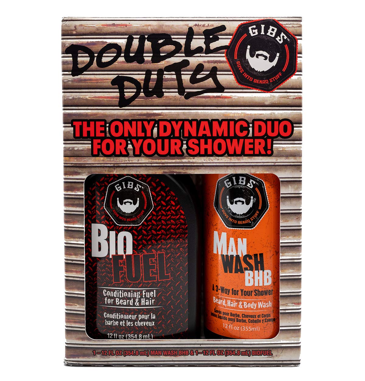 GIBS Grooming Double Duty, This ruggedly adventurous fragrance with hints of Citrus, Oak and Basil will leave you smelling like you just walked out of the forest