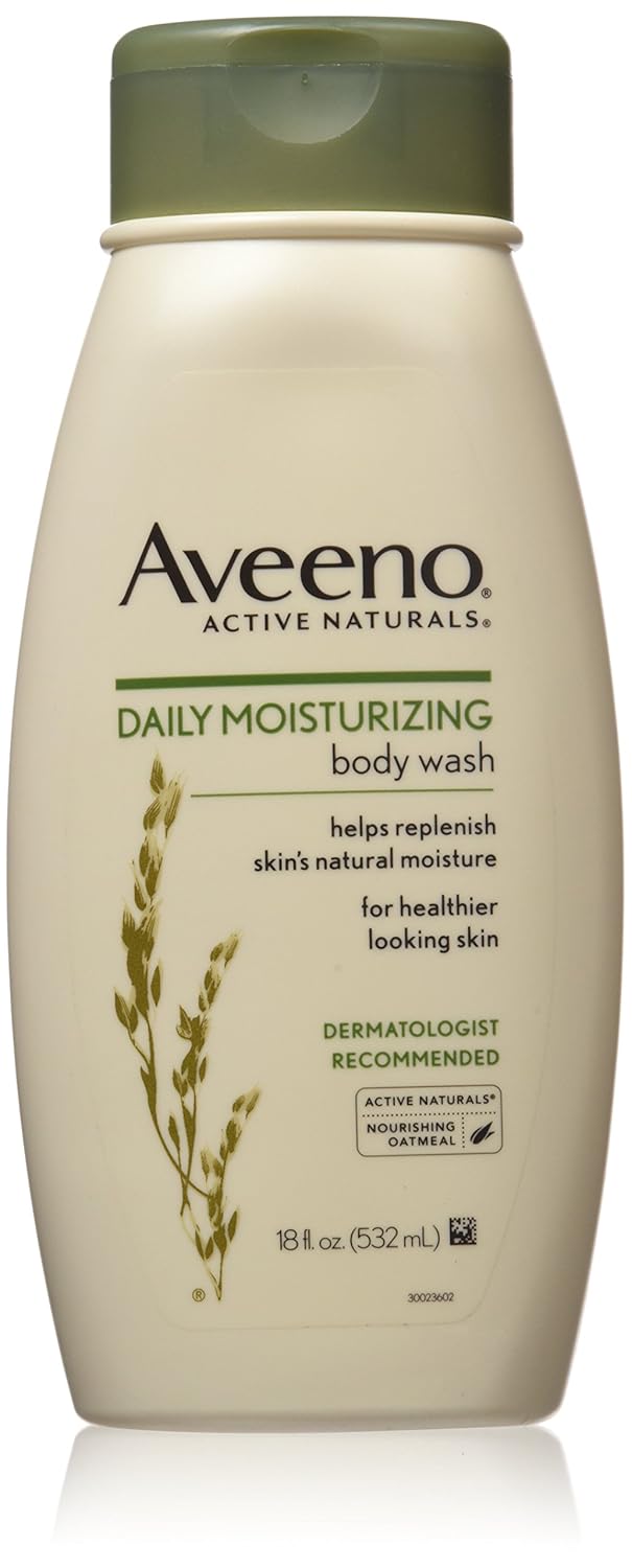 Aveeno Daily Moisturizing Body Wash with Natural Oatmeal - 18 oz (Pack of 3)
