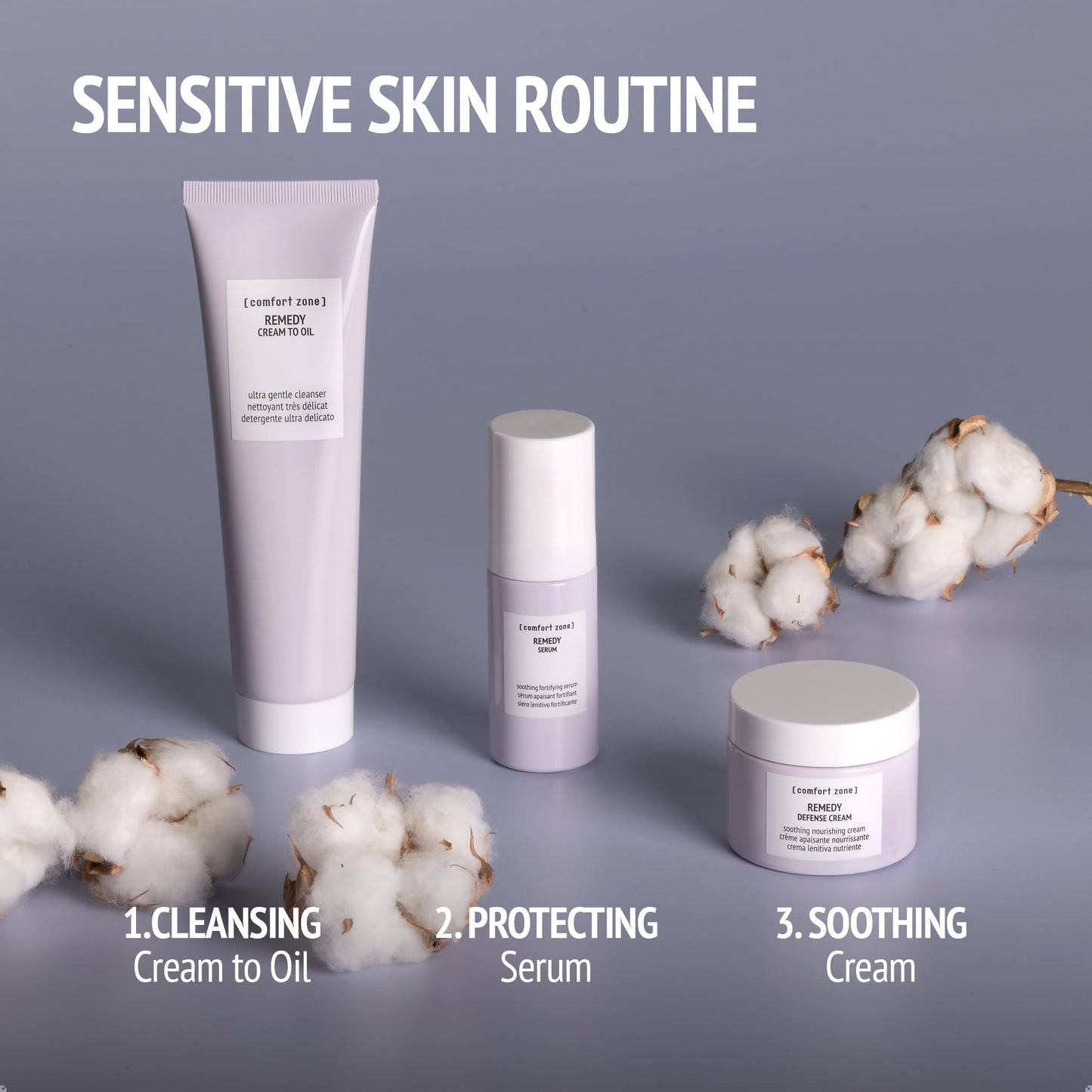 [ comfort zone ] Remedy Soothing Hydrating Cream, Light Fragrance Free Nourishment, Reinforces Defenses, Prebiotic, Marula Oil, Clean Beauty, Made in Italy, Sensitive & Delicate Skin, 2.03 Fl Oz