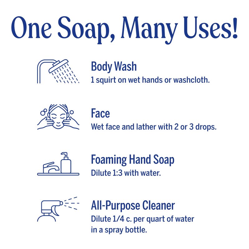 Dr. Bronner's Pure-Castile Magic Liquid Soap Made with Regenerative Organic Oils, Vegan, Concentrated, Body Wash- For Face, Hair, Laundry - 32oz Variety 3-Pack (Peppermint, Baby Unscented, Lavender)