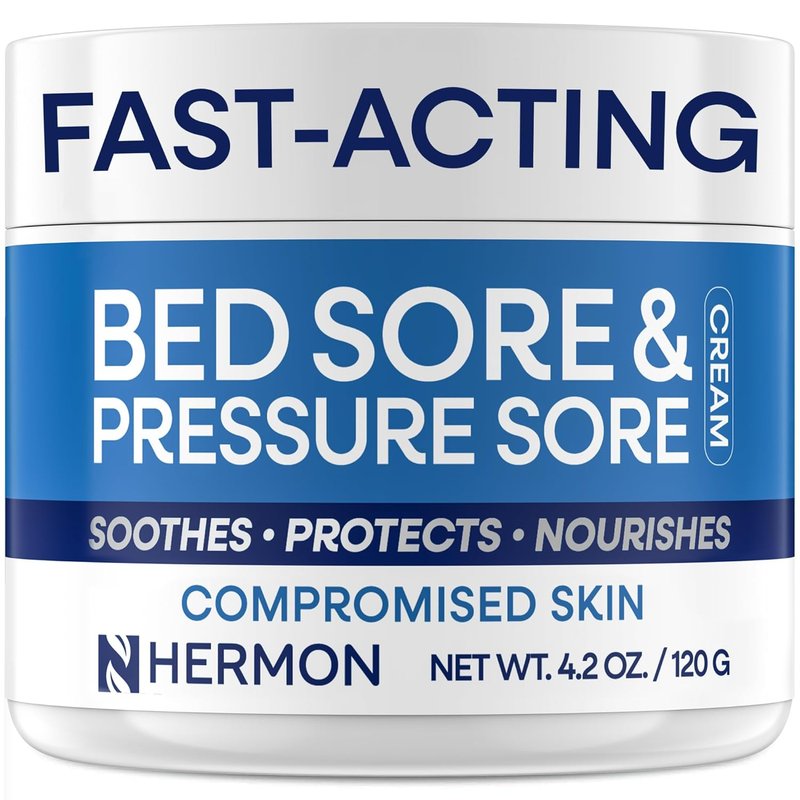 Hermon Bed Sore Healing Cream - Fast Relief for Pressure Sores, Chafing & Minor Burns | Skin Care for Compromised Skin